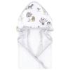 image:imageHudson Baby Unisex Baby Cotton Animal Face Hooded Towel Brown Gingham Puppy One SizeNeutral Safari World