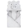 image:imageHudson Baby Unisex Baby Cotton Animal Face Hooded Towel Brown Gingham Puppy One SizeNeutral Safari World