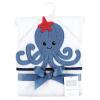 image:imageHudson Baby Unisex Baby Cotton Animal Face Hooded Towel Brown Gingham Puppy One SizeOctopus