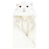image:imageHudson Baby Unisex Baby Cotton Animal Face Hooded Towel Brown Gingham Puppy One SizePink Bow Kitty