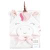 image:imageHudson Baby Unisex Baby Cotton Animal Face Hooded Towel Brown Gingham Puppy One SizeRose Unicorn