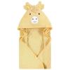 image:imageHudson Baby Unisex Baby Cotton Animal Face Hooded Towel Brown Gingham Puppy One SizeSafari Friends