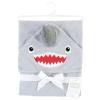 image:imageHudson Baby Unisex Baby Cotton Animal Face Hooded Towel Brown Gingham Puppy One SizeShark