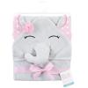 image:imageHudson Baby Unisex Baby Cotton Animal Face Hooded Towel Brown Gingham Puppy One SizeWhite Dots Pretty Elephant
