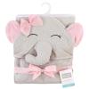 image:imageHudson Baby Unisex Baby Cotton Animal Face Hooded Towels Pretty Elephant amp Bear Girl One Size