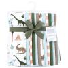 image:imageHudson Baby Unisex Baby Cotton Flannel Burp Cloths 12Pack Bundle Dino Friends One SizeRetro Dinosaur
