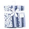 image:imageHudson Baby Unisex Baby Cotton Flannel Burp Cloths 12Pack Bundle Multi Color Boy Elephant One SizeBlue Cosmos