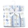 image:imageHudson Baby Unisex Baby Cotton Flannel Burp Cloths 12Pack Bundle Multi Color Boy Elephant One SizeMulti Color Boy Elephant