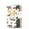 image:imageHudson Baby Unisex Baby Cotton Flannel Burp Cloths Bee One SizeAnimal Adventure 4 Pack