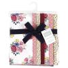 image:imageHudson Baby Unisex Baby Cotton Flannel Burp Cloths Bee One SizeBlush Navy Floral 7pack
