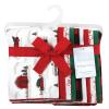 image:imageHudson Baby Unisex Baby Cotton Flannel Burp Cloths Bee One SizeChristmas Scene