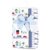 image:imageHudson Baby Unisex Baby Cotton Flannel Burp Cloths Bee One SizeCity Life 4 Pack