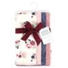 image:imageHudson Baby Unisex Baby Cotton Flannel Burp Cloths Bee One SizeDusty Rose Floral 4pack