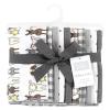 image:imageHudson Baby Unisex Baby Cotton Flannel Burp Cloths Bee One SizeFarm Friends Grey 10pack