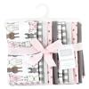 image:imageHudson Baby Unisex Baby Cotton Flannel Burp Cloths Bee One SizeFarm Friends Pink 10pack