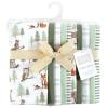 image:imageHudson Baby Unisex Baby Cotton Flannel Burp Cloths Bee One SizeForest Animals