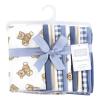 image:imageHudson Baby Unisex Baby Cotton Flannel Burp Cloths Bee One SizeGentleman Bear 10 Pack
