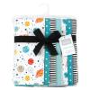 image:imageHudson Baby Unisex Baby Cotton Flannel Burp Cloths Bee One SizeHappy Planets 7 Pack