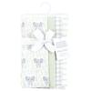 image:imageHudson Baby Unisex Baby Cotton Flannel Burp Cloths Bee One SizeLeafy Elephant 4pack