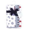 image:imageHudson Baby Unisex Baby Cotton Flannel Burp Cloths Bee One SizeLighthouse 4 Pack
