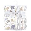 image:imageHudson Baby Unisex Baby Cotton Flannel Burp Cloths Bee One SizeNeutral Safari 7 Pack