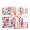 image:imageHudson Baby Unisex Baby Cotton Flannel Burp Cloths Bee One SizePink Blue Pretty Floral 10 Pack