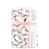 image:imageHudson Baby Unisex Baby Cotton Flannel Burp Cloths Bee One SizePink Bows 4 Pack