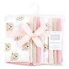 image:imageHudson Baby Unisex Baby Cotton Flannel Burp Cloths Bee One SizePink Taupe Bear 10 Pack