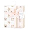image:imageHudson Baby Unisex Baby Cotton Flannel Burp Cloths Bee One SizePink Taupe Bear 7 Pack