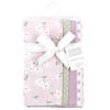 image:imageHudson Baby Unisex Baby Cotton Flannel Burp Cloths Bee One SizePurple Dainty Floral 4 Pack