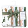 image:imageHudson Baby Unisex Baby Cotton Flannel Burp Cloths Bee One SizeRetro Dinosaur 10 Pack