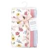 image:imageHudson Baby Unisex Baby Cotton Flannel Burp Cloths Bee One SizeSoft Painted Floral 4 Pack