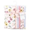 image:imageHudson Baby Unisex Baby Cotton Flannel Burp Cloths Bee One SizeSoft Painted Floral 7 Pack