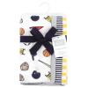 image:imageHudson Baby Unisex Baby Cotton Flannel Burp Cloths Bee One SizeSports Fan 4 Pack
