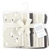 image:imageHudson Baby Unisex Baby Cotton Flannel Burp Cloths Bee One SizeTaupe Sheep 10 Pack