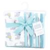 image:imageHudson Baby Unisex Baby Cotton Flannel Burp Cloths Bee One SizeTeal Elephant 10 Pack