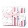 image:imageHudson Baby Unisex Baby Cotton Flannel Burp Cloths Bee One SizeUnicorns Rainbows 10 Pack