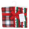 image:imageHudson Baby Unisex Baby Cotton Flannel Burp Cloths Bee One SizeWhite Tartan