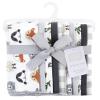 image:imageHudson Baby Unisex Baby Cotton Flannel Burp Cloths Bee One SizeWoodland Faces