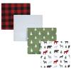 image:imageHudson Baby Unisex Baby Cotton Flannel Receiving Blankets Bundle Set Christmas Scene One SizeChristmas Scene Woodland Christmas