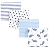 image:imageHudson Baby Unisex Baby Cotton Flannel Receiving Blankets Bundle Set Christmas Scene One SizeFlamingos Narwhal