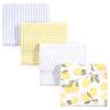 image:imageHudson Baby Unisex Baby Cotton Flannel Receiving Blankets Bundle Set Christmas Scene One SizeLemons Flamingos 8pack