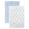 image:imageHudson Baby Unisex Baby Cotton Muslin Swaddle Blankets Forest Animals 3PackBlue Sheep