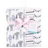 image:imageHudson Baby Unisex Baby Cotton Muslin Swaddle Blankets Forest Animals 3PackPink Gray Safari