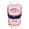 image:imageHudson Baby Unisex Baby Cotton Terry Bib and Burp Cloth Set Mom Dad Dream One SizeBold Mom Dad