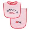 image:imageHudson Baby Unisex Baby Cotton Terry Bib and Burp Cloth Set Mom Dad Dream One SizeBold Mom Dad