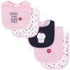 image:imageHudson Baby Unisex Baby Cotton Terry Bib and Burp Cloth Set Mom Dad Dream One SizeCupcake