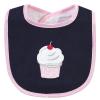 image:imageHudson Baby Unisex Baby Cotton Terry Bib and Burp Cloth Set Mom Dad Dream One SizeCupcake