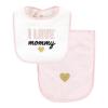 image:imageHudson Baby Unisex Baby Cotton Terry Bib and Burp Cloth Set Mom Dad Dream One SizeDaddys Little Girl