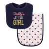 image:imageHudson Baby Unisex Baby Cotton Terry Bib and Burp Cloth Set Mom Dad Dream One SizeDaddys Little Girl